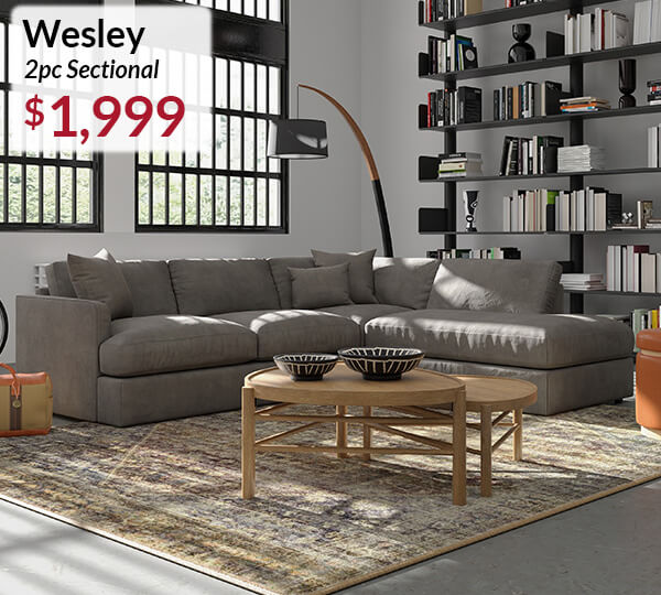 wesley 2pc sectional